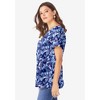 Roaman's Women's Plus Size Ultimate Swing Tee With Keyhole Back - 4 of 4