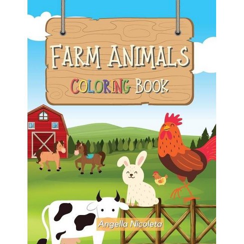 Download Farm Animals Coloring Book By Angella Nicoleta Paperback Target