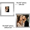 Americanflat 14x14 Wedding Signature Picture Frame - 5x7 Picture Frame with or 14x14 Frame without Mat - Shatter Resistant Wedding Photo Frame - 4 of 4