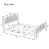 NicBex Queen/King Size Rattan Bed Frame with Headboard and Footboard for Adults,Boys,Girls - 3 of 4
