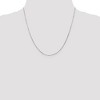 Black Bow Jewelry 0.7mm, 14k White Gold, Octagonal Snake Chain Necklace - 2 of 4