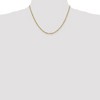 Black Bow Jewelry 2mm, 14k Yellow Gold, Singapore Chain Necklace - 2 of 4