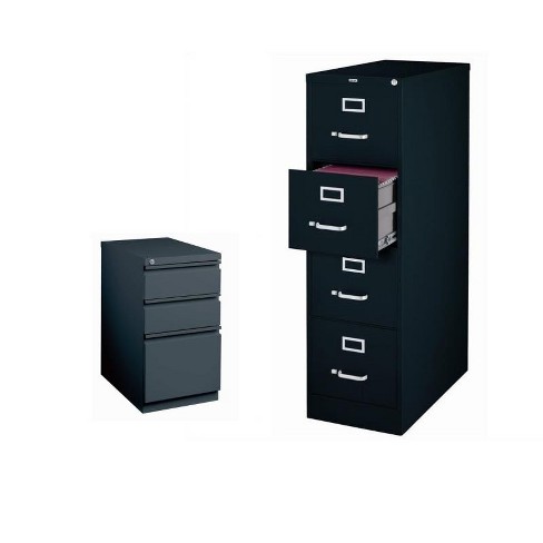 Hirsh Industries 2 Drawer Mobile File Cabinet In Charcoal Cabinets Racks Shelves Mobile File Cabinets