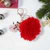 Unique Bargains Christmas Keychain with Double Ring and Lobster Clasp PVC Alloy 2.76" 1 Pc - 4 of 4