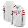 NCAA Wisconsin Badgers Women's Gray Fashion Hooded Sweatshirt - 3 of 3