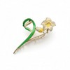 Anna-Kaci Tulip Flower Metal Hair Claw Clip with Enamel Petal and Leaf Detailing - 3 of 4