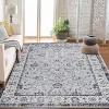 Boho Washable Machine-Woven Area Rug with Non-Slip Backing, Low Pile Soft Faux Wool Carpet for Living Room, Bedroom, Dining Room, indoor - 2 of 4