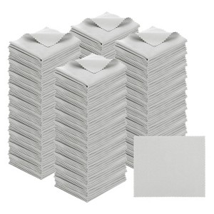 Unique Bargains Microfiber Soft Lightweight Dirt-resistant Cleaning Cloth for Eyeglass 200 Pcs - 1 of 4