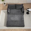 RISOKEYS 59.5 Inch Corduroy Sofa Bed - Convertible Sleeper Sofa with Side Storage for Living Room, Bedroom, Apartment - 2 of 4