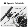 NicBex 24" Mountain Bike with Dual Suspension for Adults,21-Speed Shifter Lever with Gear Indicator,Carbon Steel Frame,Mechanical Disc Brake - 4 of 4