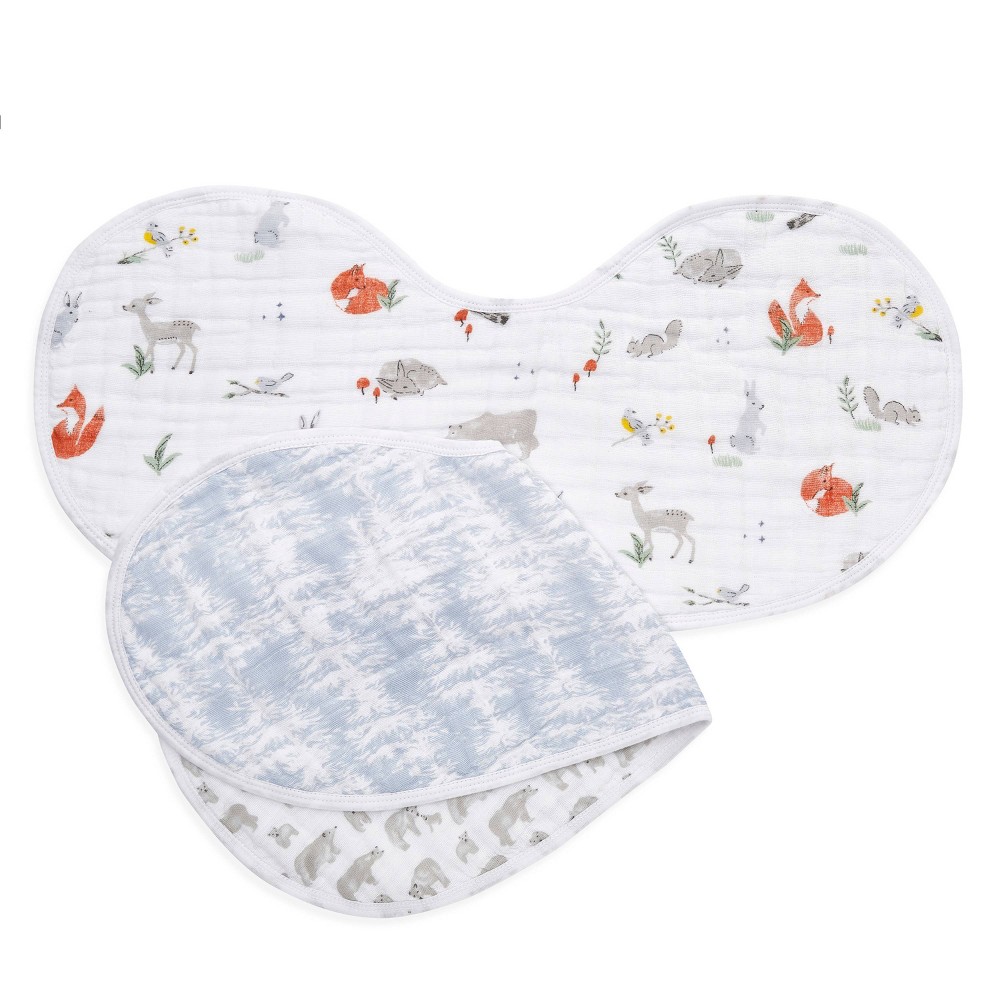 Photos - Other for feeding Aden Anais aden + anais 2pk Burpy Bib - Naturally 