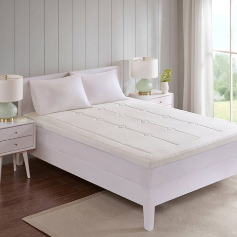 King 3 Deluxe Memory Foam Mattress Topper White Target