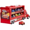 RED Disney Pixar Cars Minis Transporter with Vehicle - image 4 of 4