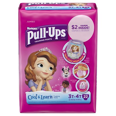 Huggies Pull-Ups Cool Alert Disney Princess Size 2T-3T Training