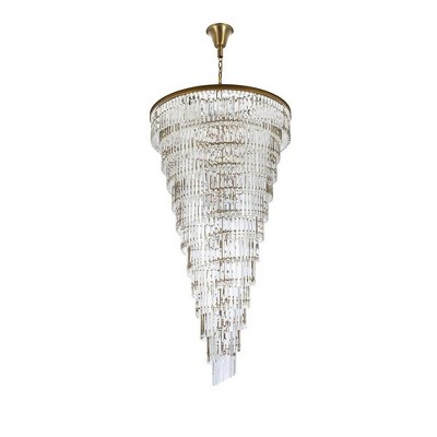 Sydney Satin Gold 58-Light Crystal Chandelier