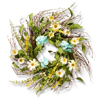 Wreath fillers. 20 Wild Daisy Bush Wreath Filler Artificial Greenery stems