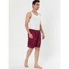 Lars Amadeus Men's Sleepwear Satin Shorts Elastic Waist Lounge Pajama Bottoms - 3 of 4