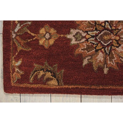 Handmade Brick Wool Tufted 4' x 6' Area Rug