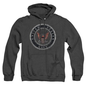 Navy Rough Emblem Pullover Hoodie - 1 of 4