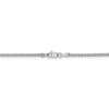 Black Bow Jewelry 1.8mm, 14k White Gold, Flat Wheat Chain Necklace - 4 of 4