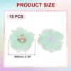 Unique Bargains Rhinestone Pearl Chiffon Flower for DIY Craft Wedding Party 15 Pcs - 2 of 4