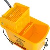 NAYSAYE Cleaning Tool Mop Bucket with Down Press Wringer and Wheels for Easy Home Floor Cleaning, Yellow, 21.25"*16.25"*36" - 4 of 4