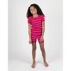 Leveret Matching Family Pajamas – Red & Pink Stripes – 100% Cotton – Customizable for Personalization - 3 of 4