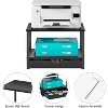 Simple Trending 2 Tier Desktop Printer Stand with Sliding Wood Storage Drawer - 3 of 4