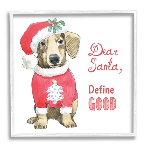 Stupell Industries Dear Santa Define Good Framed Giclee Art - image 1 of 4