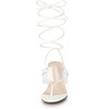 Allegra K Women's Strappy Open Toe Clear Strap Flip Flops Wedge Sandals - 2 of 4