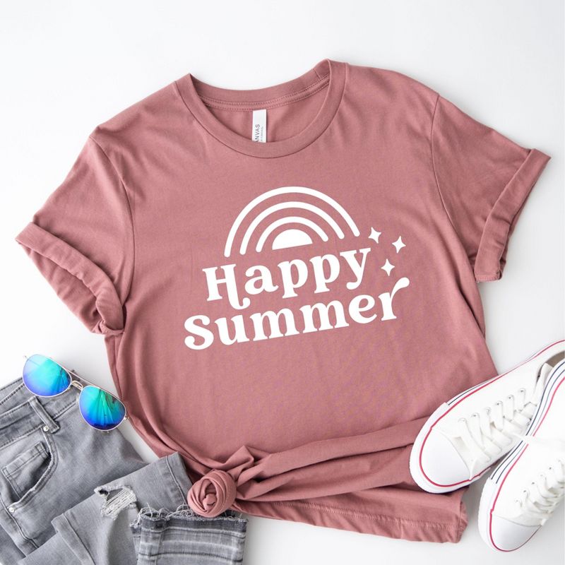Simply Sage Market Women's Happy Summer Short Sleeve Graphic Tee, 2 of 3