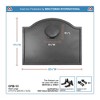 Minuteman International CFB-13 Cast Iron Decorative Arched Fireback with Seashell Medallion for Wood Burning and Gas Log Fireplaces, Large, Black - 2 of 4