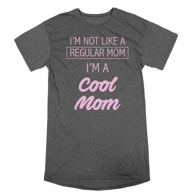 Mean Girls "I'm Not Like a Regular Mom" Ladies' Charcoal Heather Tee, 1 of 2