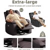 22'' Leather Recliner Massage Chair for Adults,360° swivel manual rocking chair with remote, ideal for living rooms, bedrooms, and nurseries. - image 3 of 4