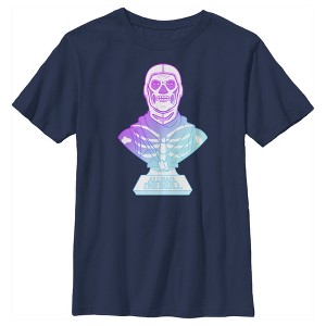 Boy's Fortnite Skull Trooper All Hail Glow T-Shirt - 1 of 4