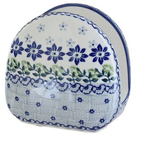 Blue Rose Polish Pottery S130 Manufaktura Napkin Holder - 1 of 1