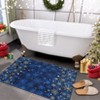 Christmas Decorations Area Rug Winter Snowflakes Floor Mat Non Slip Low Pile Home Decor Rug for Living Room Bedroom - 2 of 4