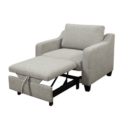 Marlah Stain Resistant Fabric Sleeper Chair Gray - Abbyson Living : Target