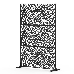 Galvanized Steel Outdoor Screen And Panels, Free Standing Metal Screen Utility Room Divider - 1 of 4