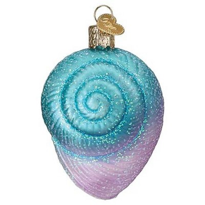 Old World Christmas 3.0 Inch Fanciful Spiral Sea Shell Tree Ornaments