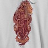 Harry Potter Men's Gryffindor Pride Emblem Long Sleeve Graphic Cotton Sweatshirt Hoodie - White XXL - 2 of 3