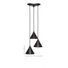 Toltec Lighting Europa 3 - Light Pendant in  Dark Granite with 7" Dark Granite Cone Metal Shade Shade - 2 of 2