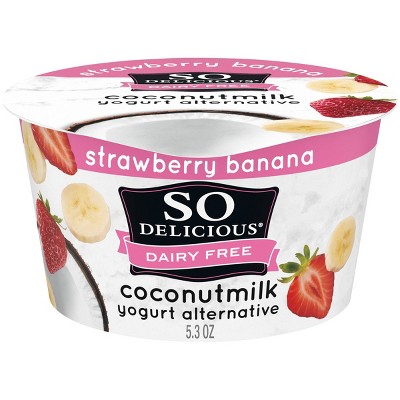 So Delicious Dairy Free Strawberry Banana Coconut Milk Yogurt - 5.3oz Cup