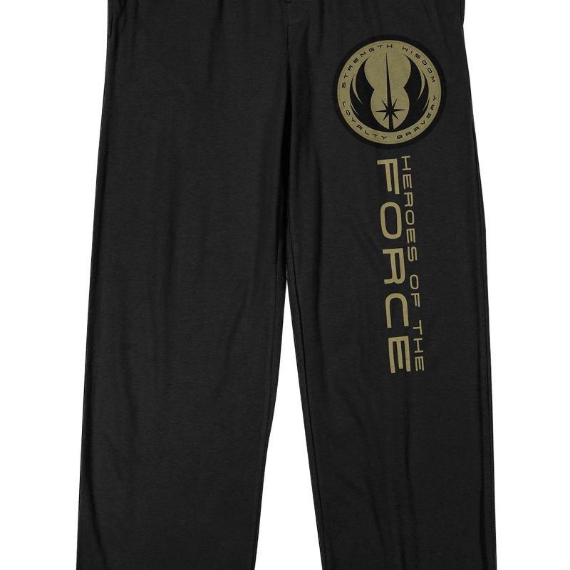 Star Wars The Heroes Force Men's Black Sleep Pajama Pants, 2 of 4