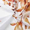 Aoibox Orange Eucalyptus Shower Curtain with Fall Watercolor Plant Leaves and Floral Design, Includes Hooks for Easy Installation - 4 of 4