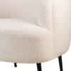 Nordlys Metal and Bouclé Lounge Chair Modern Design Style Upholstery Living Room - 3 of 4