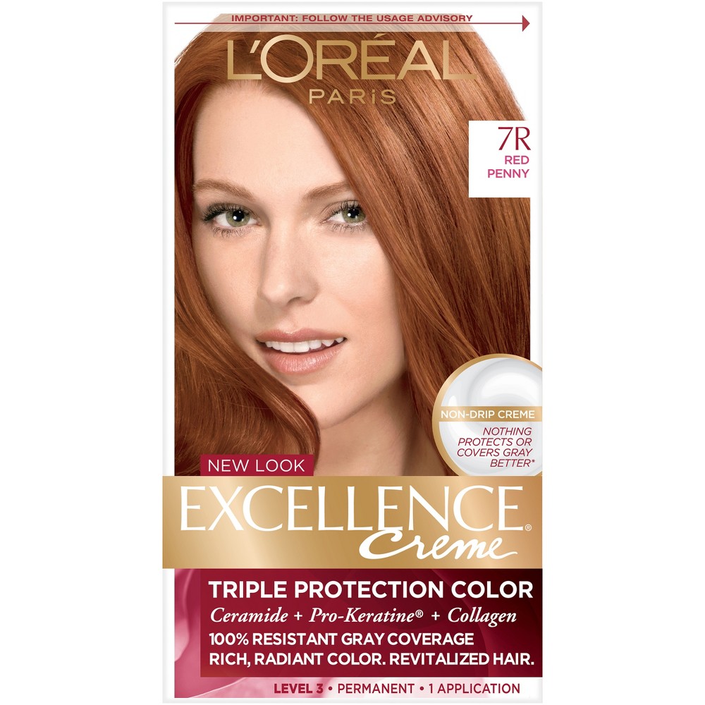 UPC 071249210673 product image for L'Oreal Paris Excellence Triple Protection Permanent Hair Color - 7R Red Penny - | upcitemdb.com