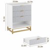 4 Drawer Dresser for Bedroom, Wood Chest of Drawers with Metal Legs - 2 of 4