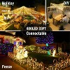 MOVSSOU Icicle Lights Christmas Lights Plug-in 33ft 400ct LED Yellow - 2 of 4