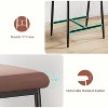 Counter Height Bar Stools Set of 2 With Arms,26" Upholstered Bar Stools With Back, Wider Seat, Modern Bar Stools Set - 3 of 4